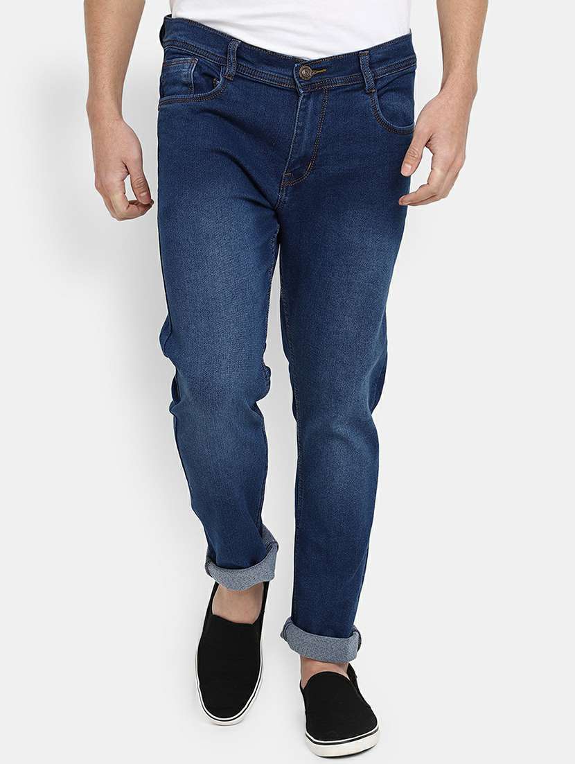 mens slim fit plain jeans