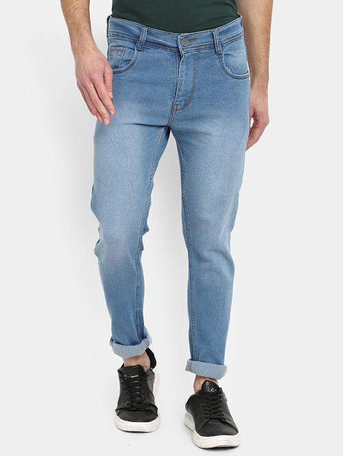 mens slim fit plain jeans - 19596530 - Standard Image - 0