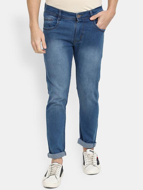 mens slim fit plain jeans - 19596531 - Standard Image - 0