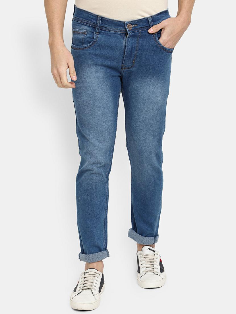mens slim fit plain jeans - 19596531 - Zoom Image - 0
