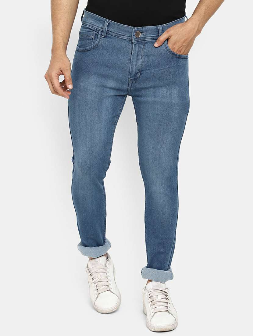 mens slim fit plain jeans