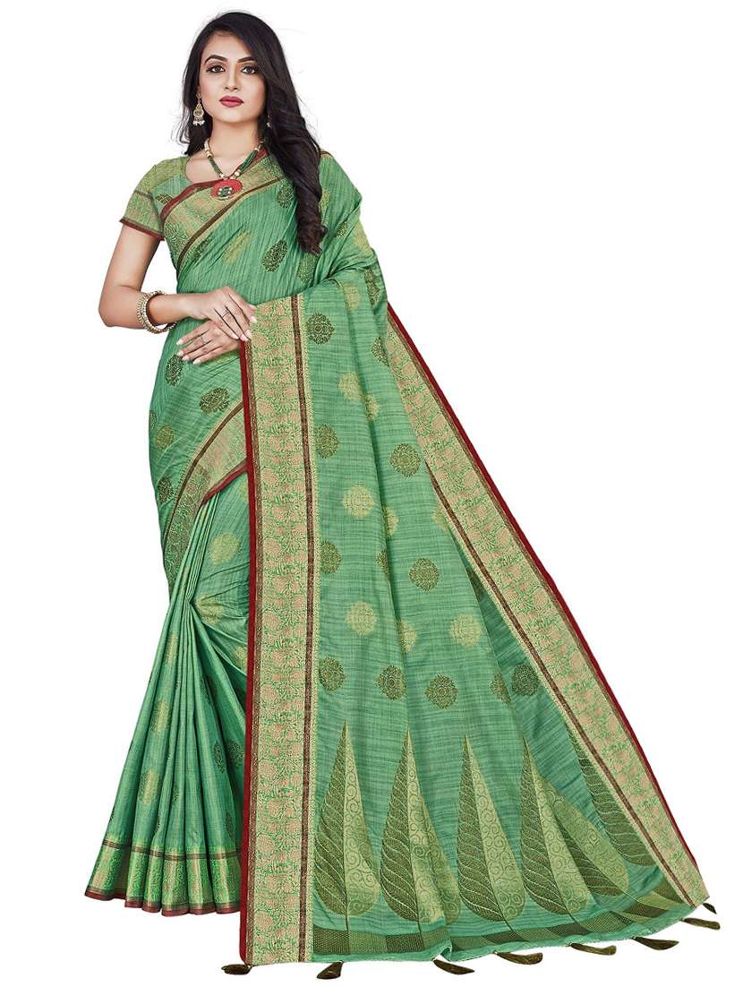 floral printed saree with blouse - 19596917 -  Zoom Image - 0