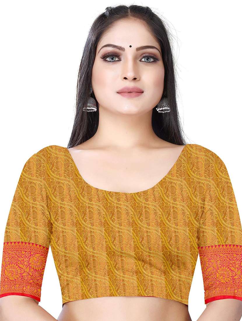 women's banarasi saree with blouse - 19596924 - Standard Image - 2