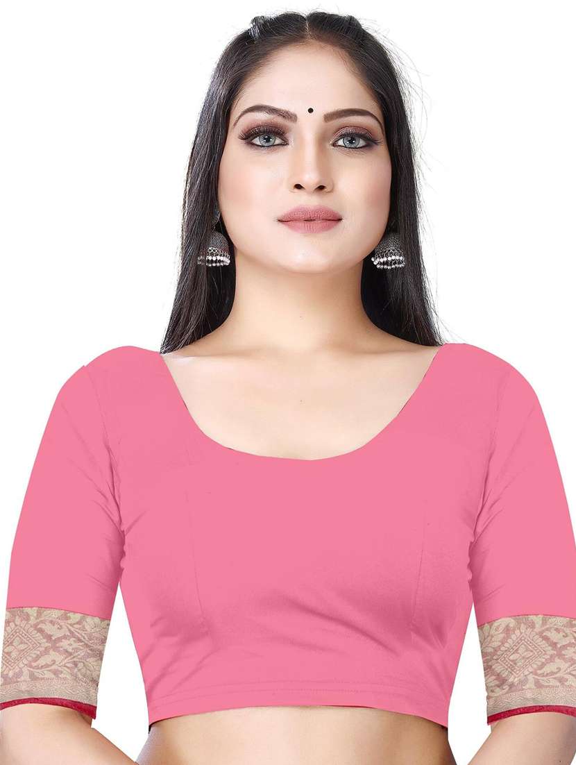 women's self design pink colored saree with blouse - 19596930 - Standard Image - 2