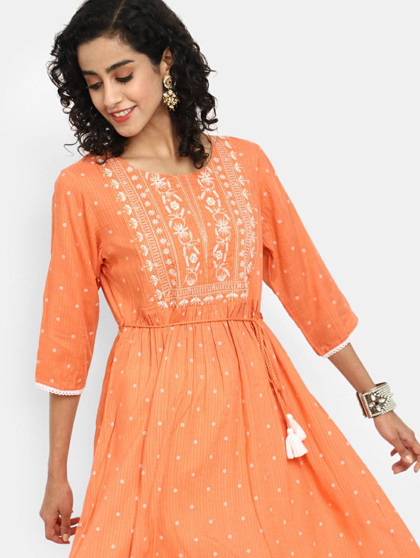 women's flared kurta - 19598269 - Standard Image - 2