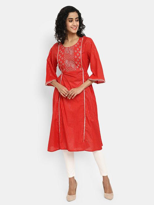 women's a-line kurta - 19598270 -  Standard Image - 0