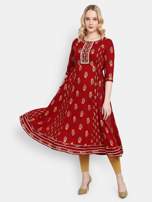 women's flared kurta - 19598290 -  Standard Image - 0