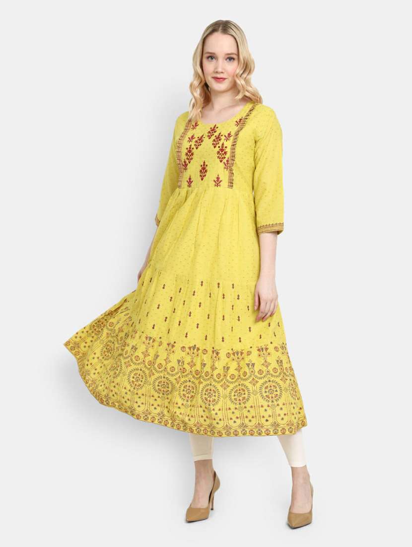 women's flared kurta