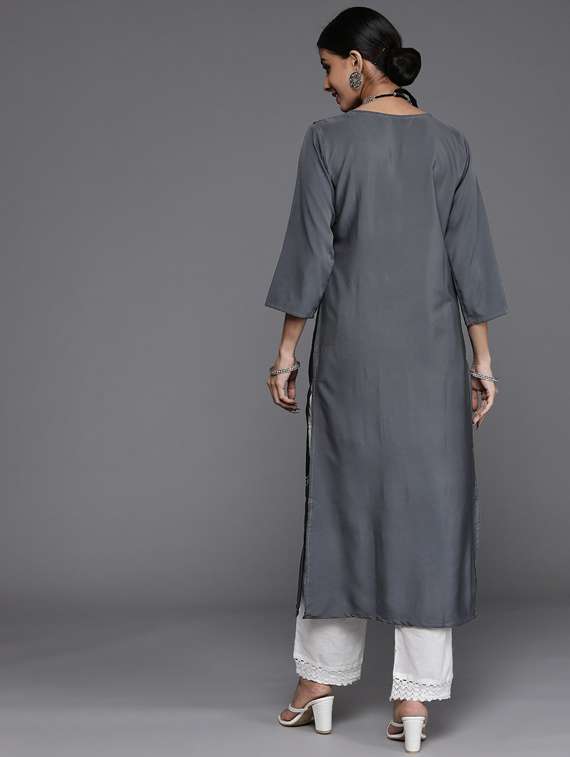 women's straight kurta - 19600880 -  Standard Image - 2