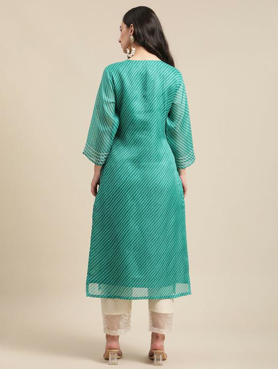 round neck kurta pant set - 19601301 - Standard Image - 2