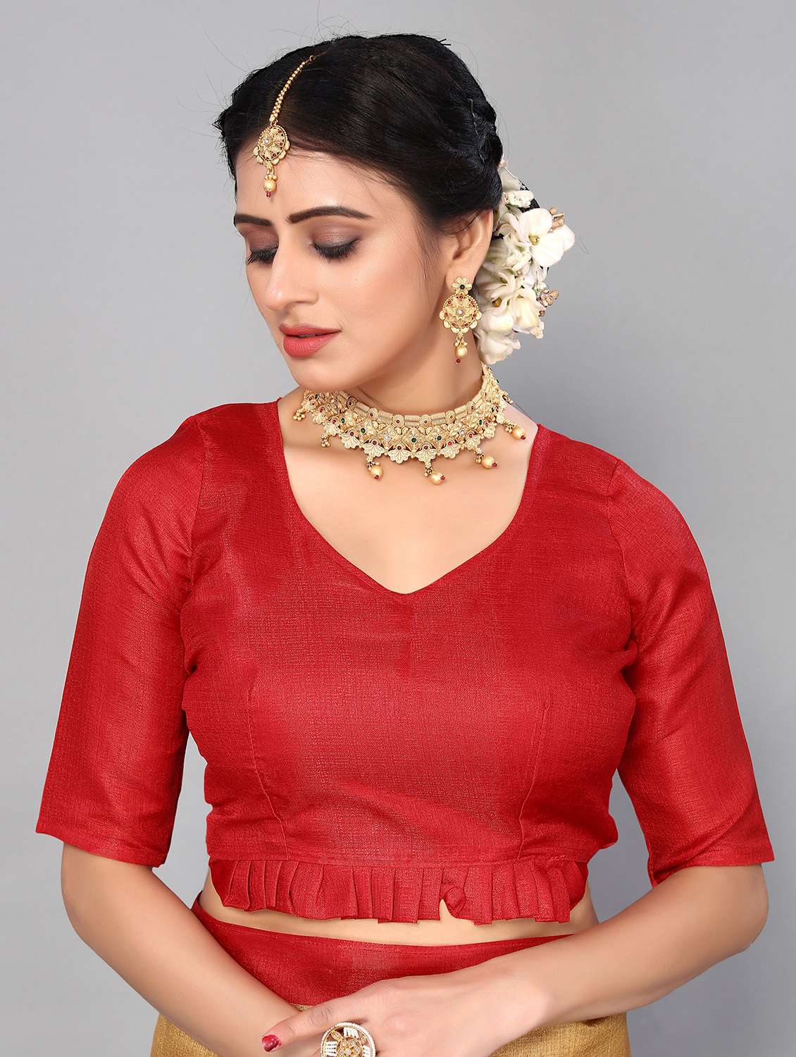 mysore printed saree with blouse - 19601350 - Standard Image - 2