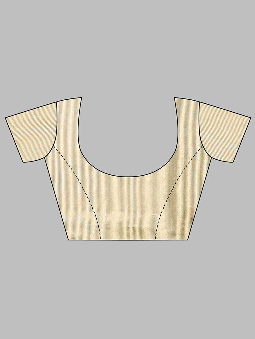 Stripes Kasavu Saree With Blouse - 19602383 -  Standard Image - 2