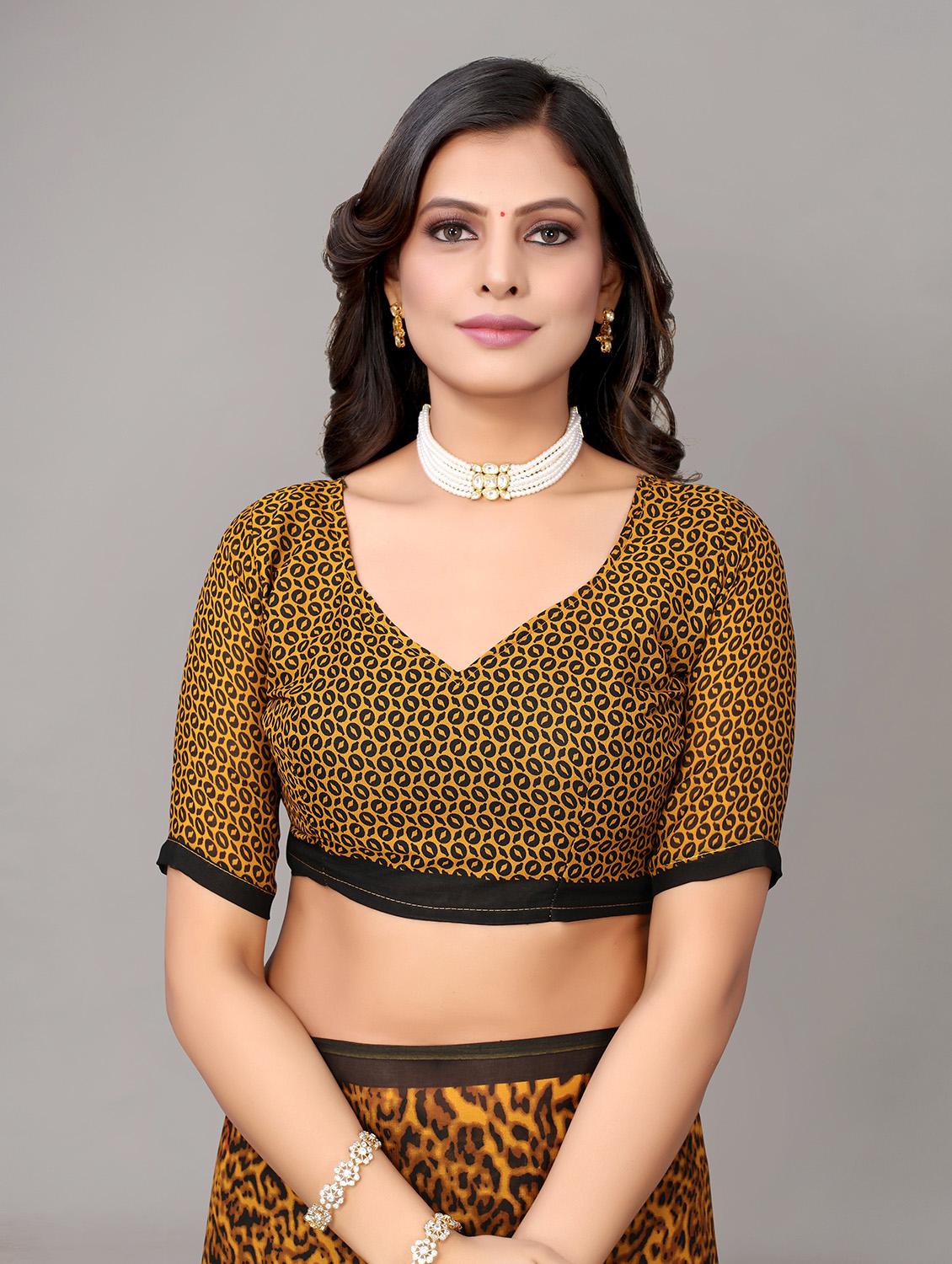 multi colored printed saree with blouse - 19602965 - Standard Image - 2