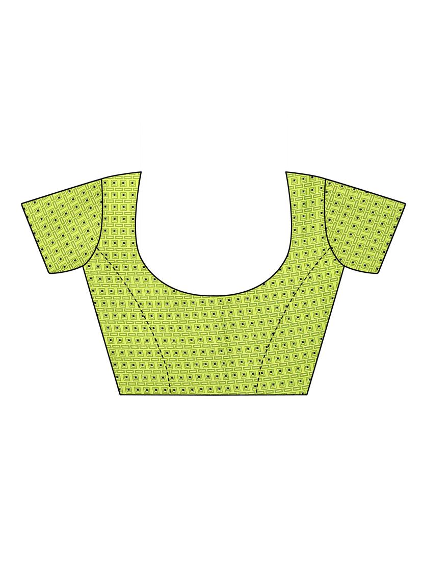 printed woven saree with blouse - 19603313 - Standard Image - 2