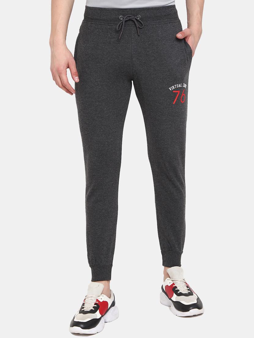 grey solid casual track pant - 19604294 - Zoom Image - 0