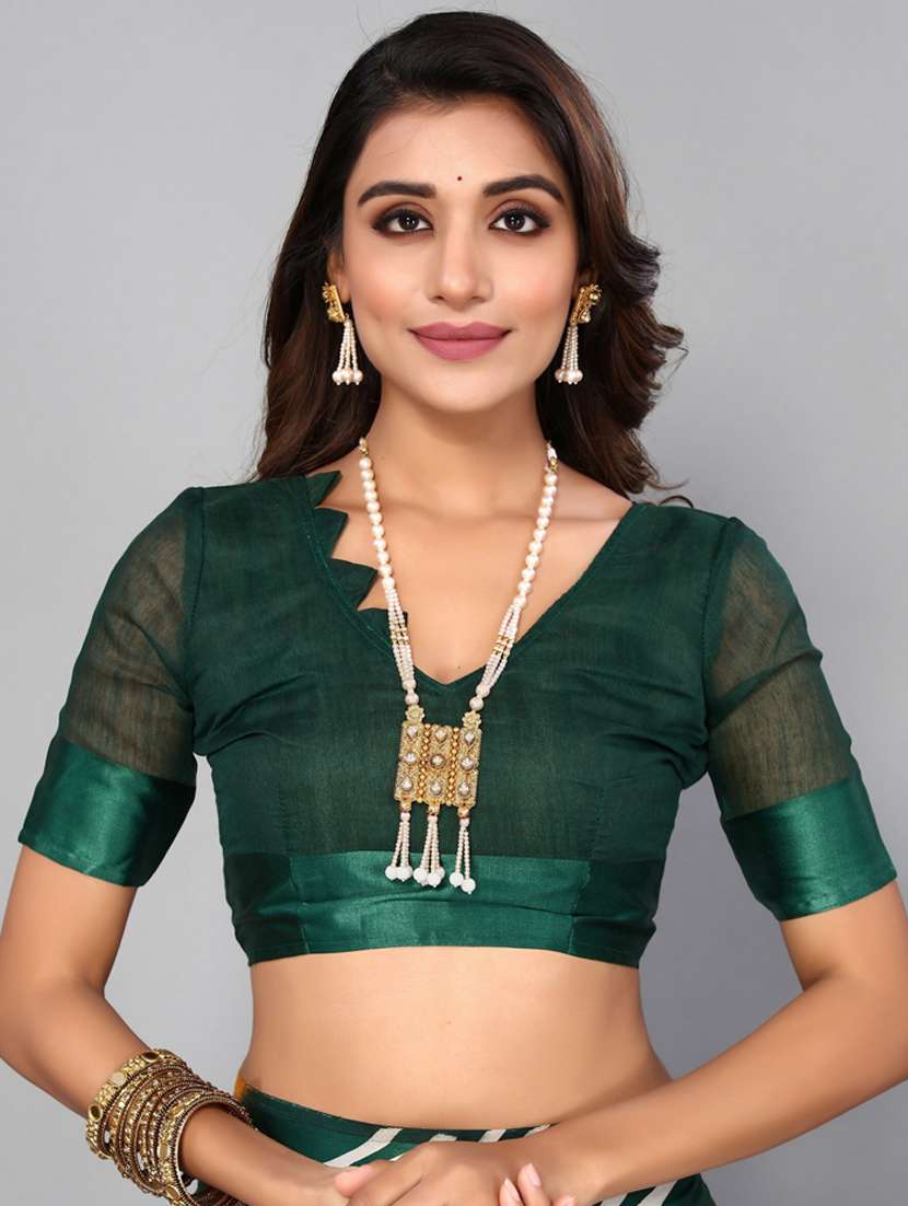 printed leheriya saree with blouse - 19604491 - Standard Image - 2