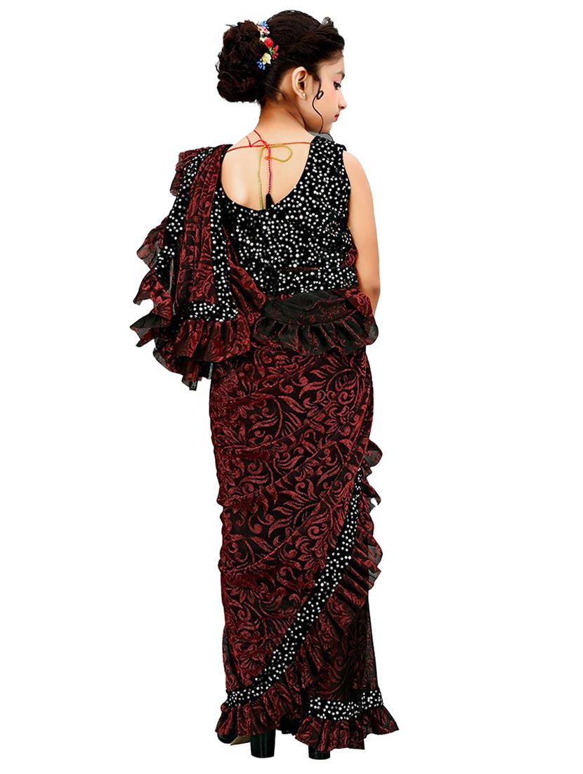 self design bollywood saree - 19605729 - Standard Image - 2