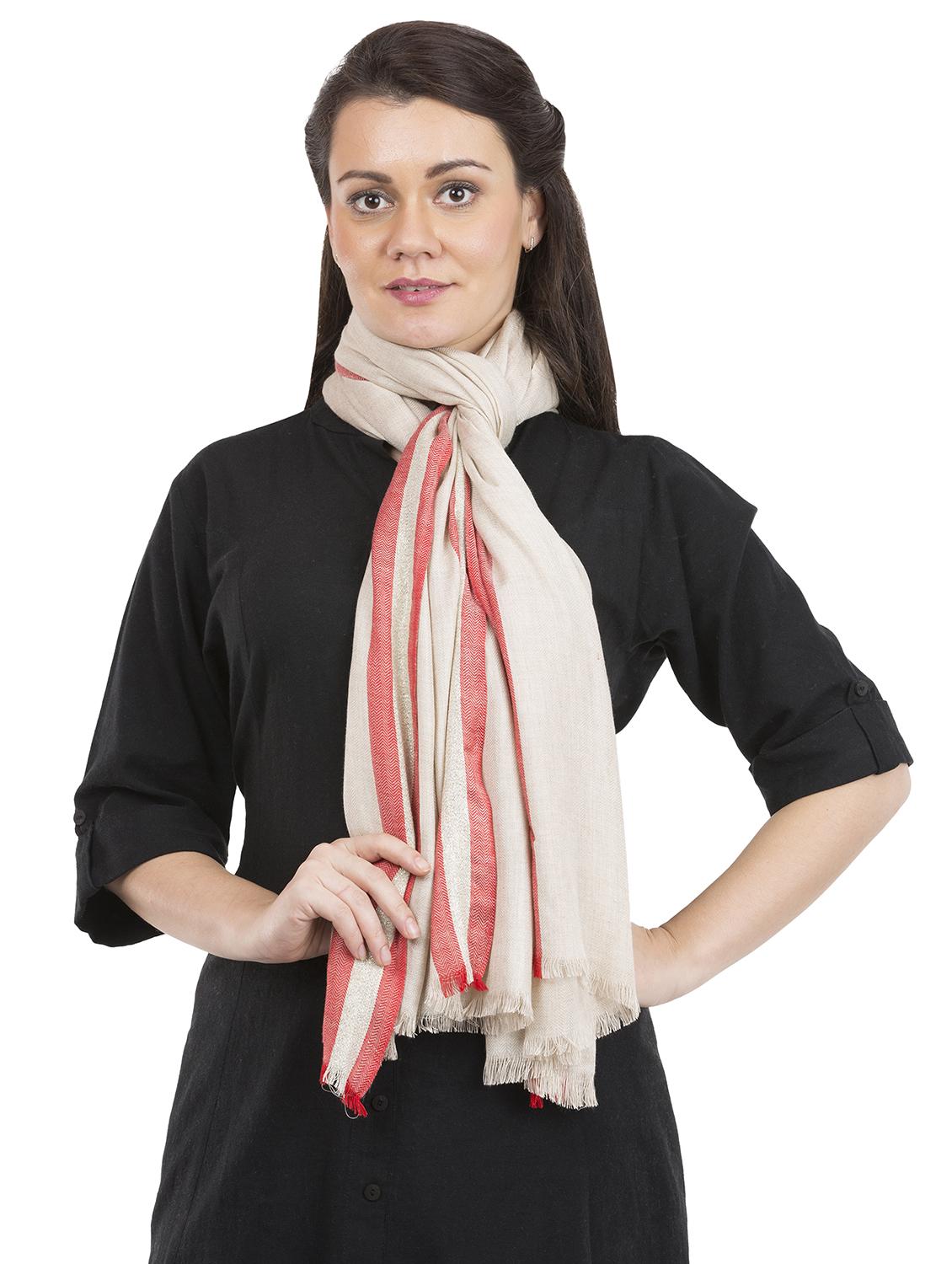 red rayon scarf - 19606530 - Standard Image - 2