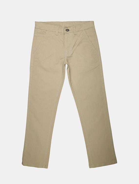 beige cotton chinos trouser
