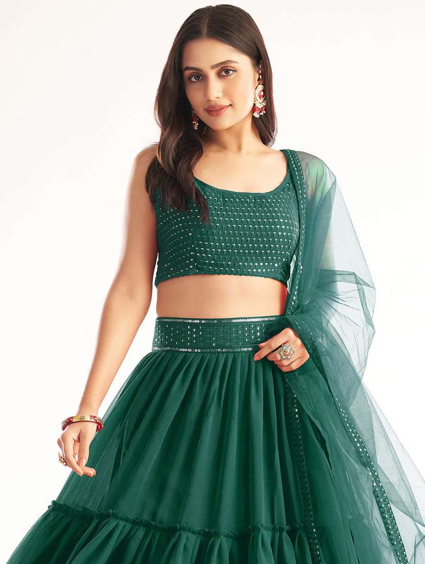 semi stitched lehenga choli with dupatta set - 19607925 -  Standard Image - 2