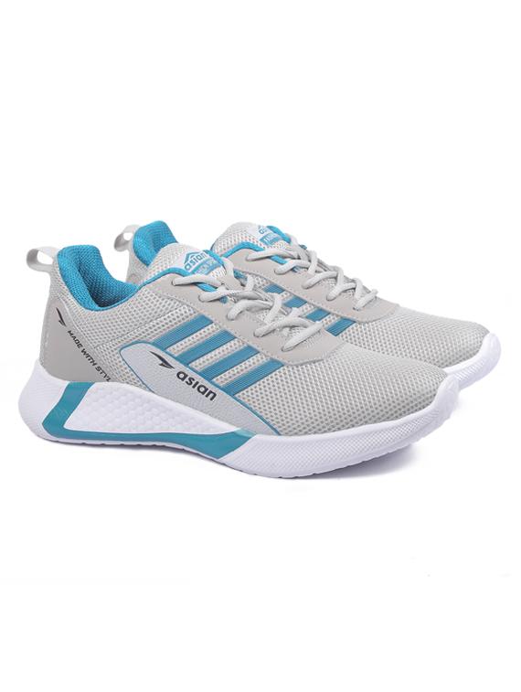 men grey lace up sports shoes