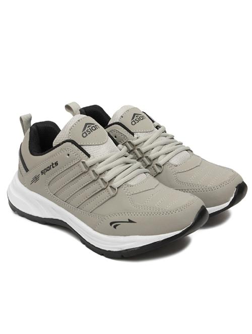 men grey lace up sports shoes - 19607992 - Standard Image - 0