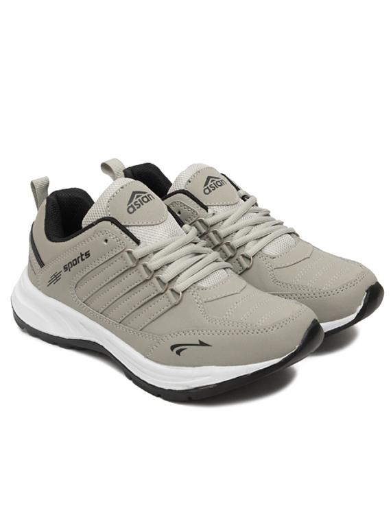men grey lace up sports shoes - 19607992 - Zoom Image - 0