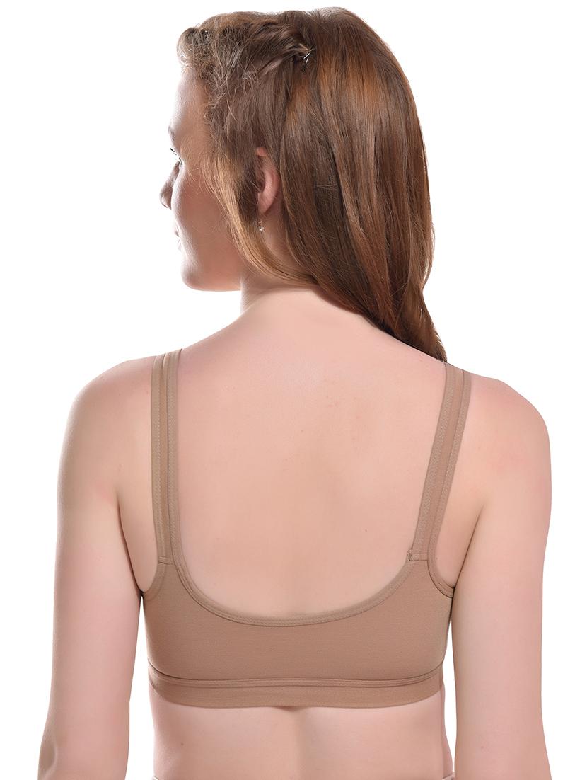 beige hosiery sports bra - 19608117 - Standard Image - 2