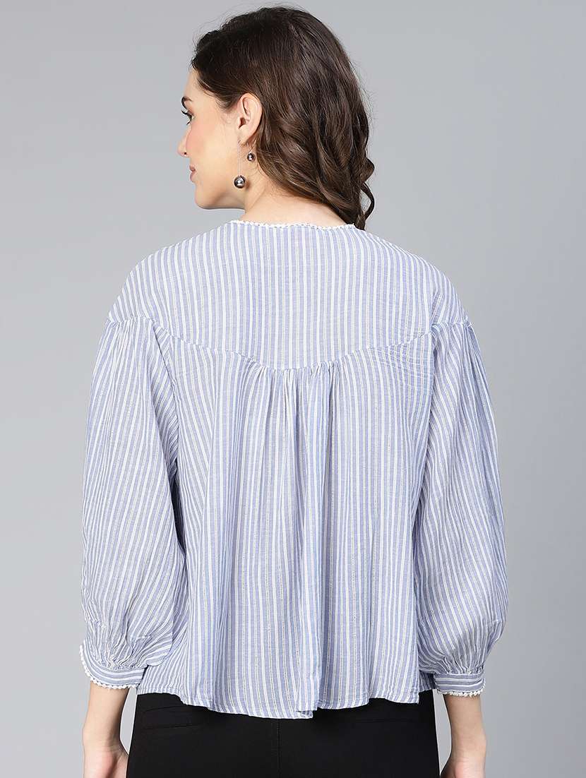 women's straight round neck top - 19608149 -  Standard Image - 2