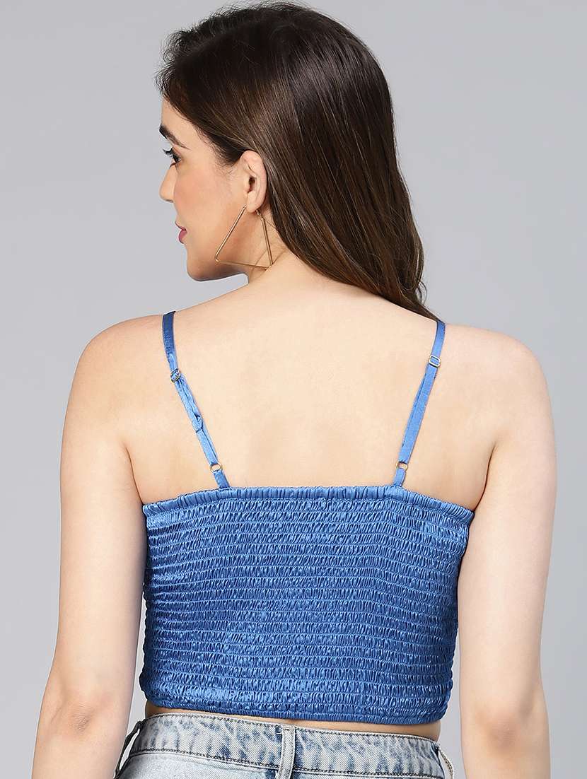 women's crop v neck top - 19608163 -  Standard Image - 2