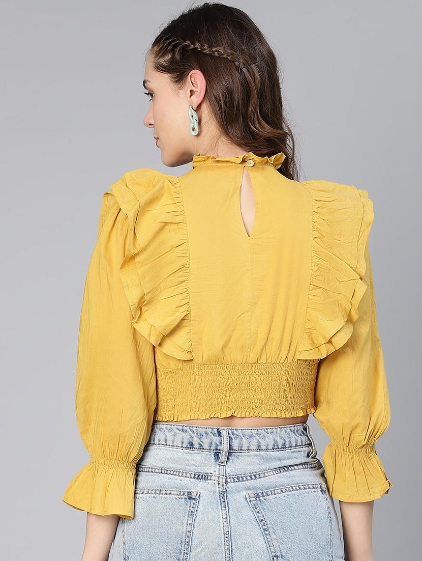 women's crop mock neck top - 19608171 - Standard Image - 2