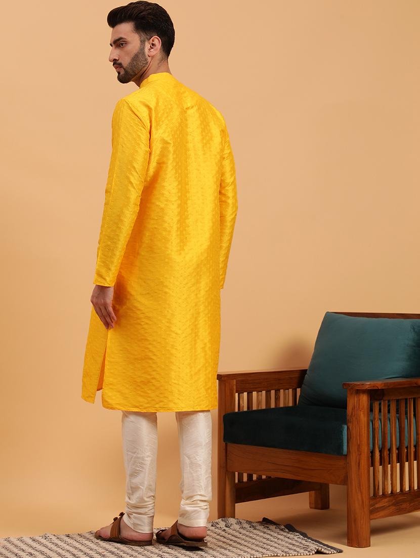 mandarin collar cotton kurta - 19608198 - Standard Image - 2