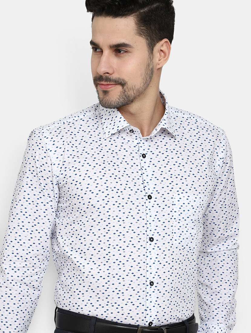 mens micro print formal shirt - 19608494 -  Standard Image - 2