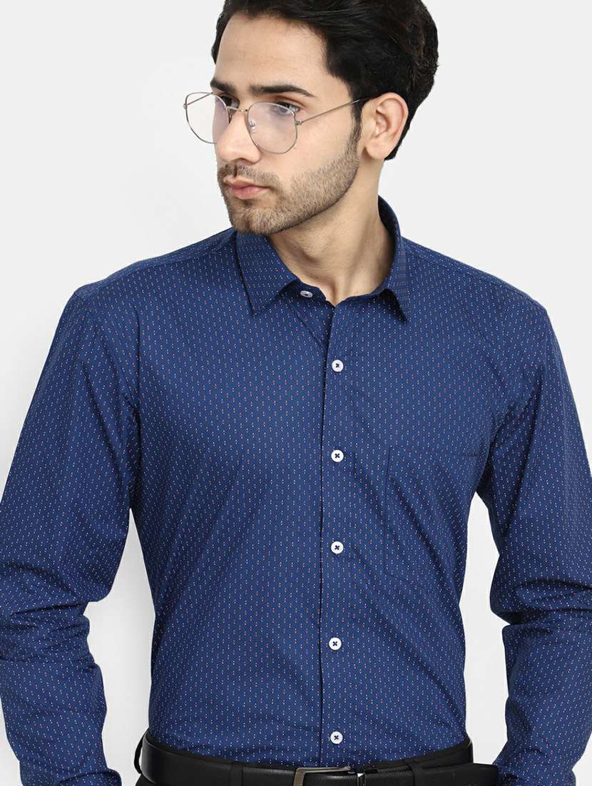 mens micro print formal shirt - 19608503 -  Standard Image - 2