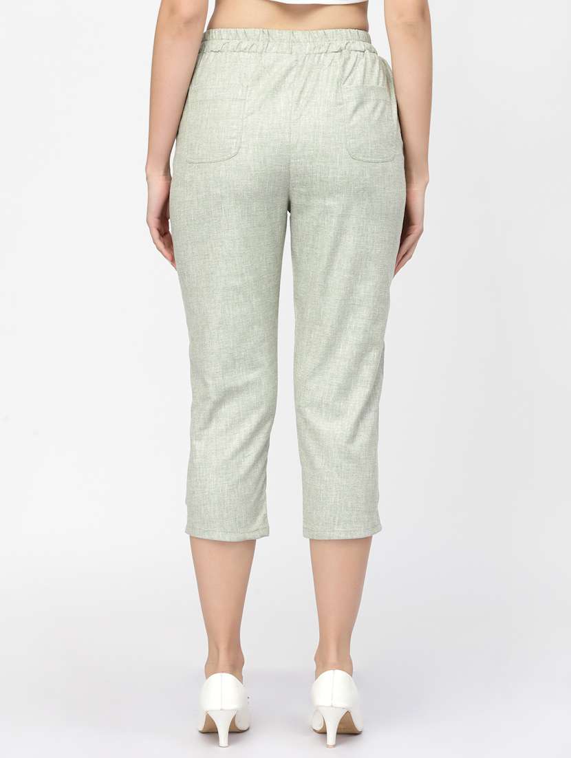 women solid cigarette pant  - 19608743 -  Standard Image - 2