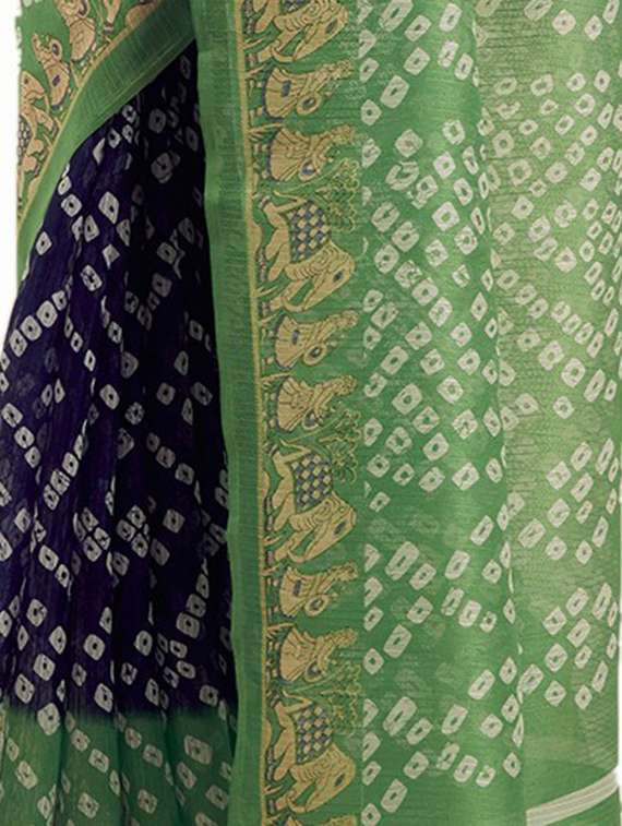 bandhani printed saree with blouse - 19612976 -  Standard Image - 2