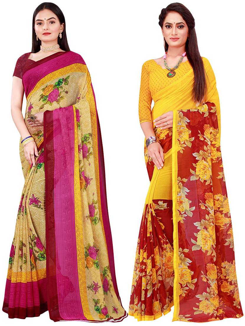 women's saree combo with blouse - 19613638 - Zoom Image - 0