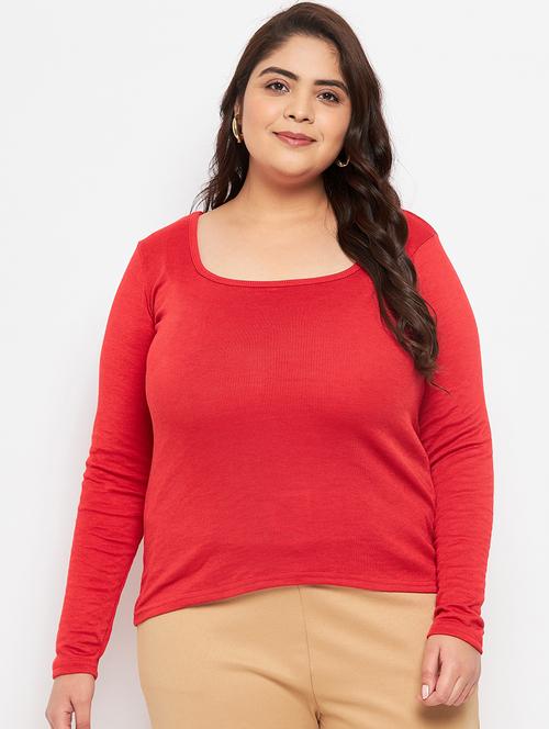 women's straight round neck top - 19614293 -  Standard Image - 0