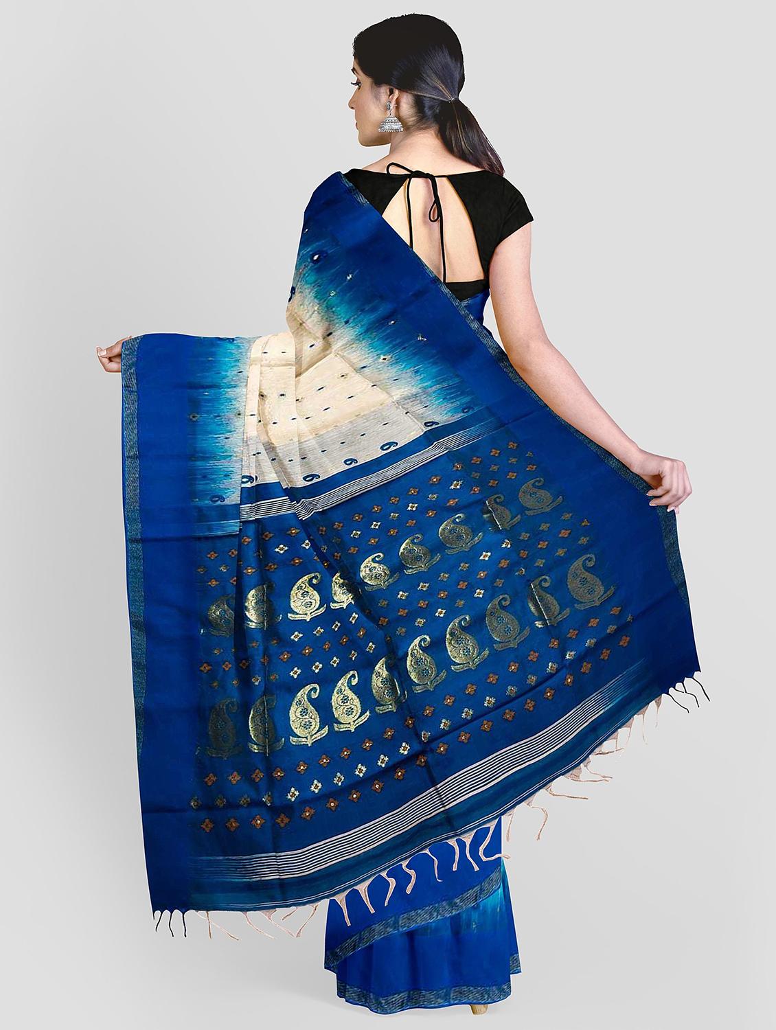 women's paisley multi colored saree - 19615344 - Standard Image - 2