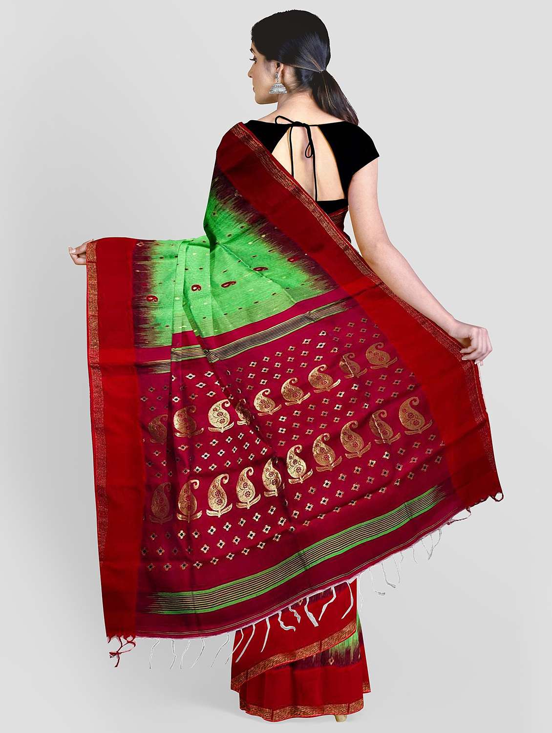 women self design handloom saree - 19615357 -  Standard Image - 2