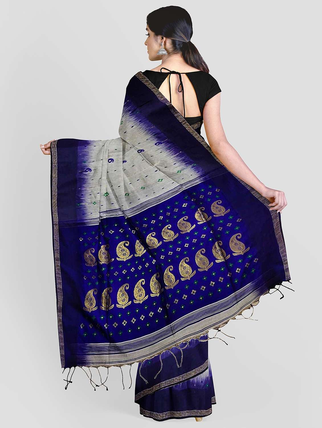 women self design handloom saree - 19615443 -  Standard Image - 2