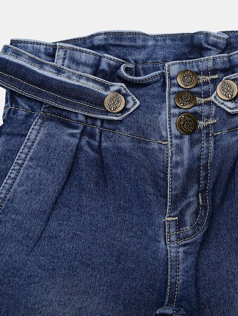 girls solid slim fit jeans - 19616168 -  Standard Image - 2