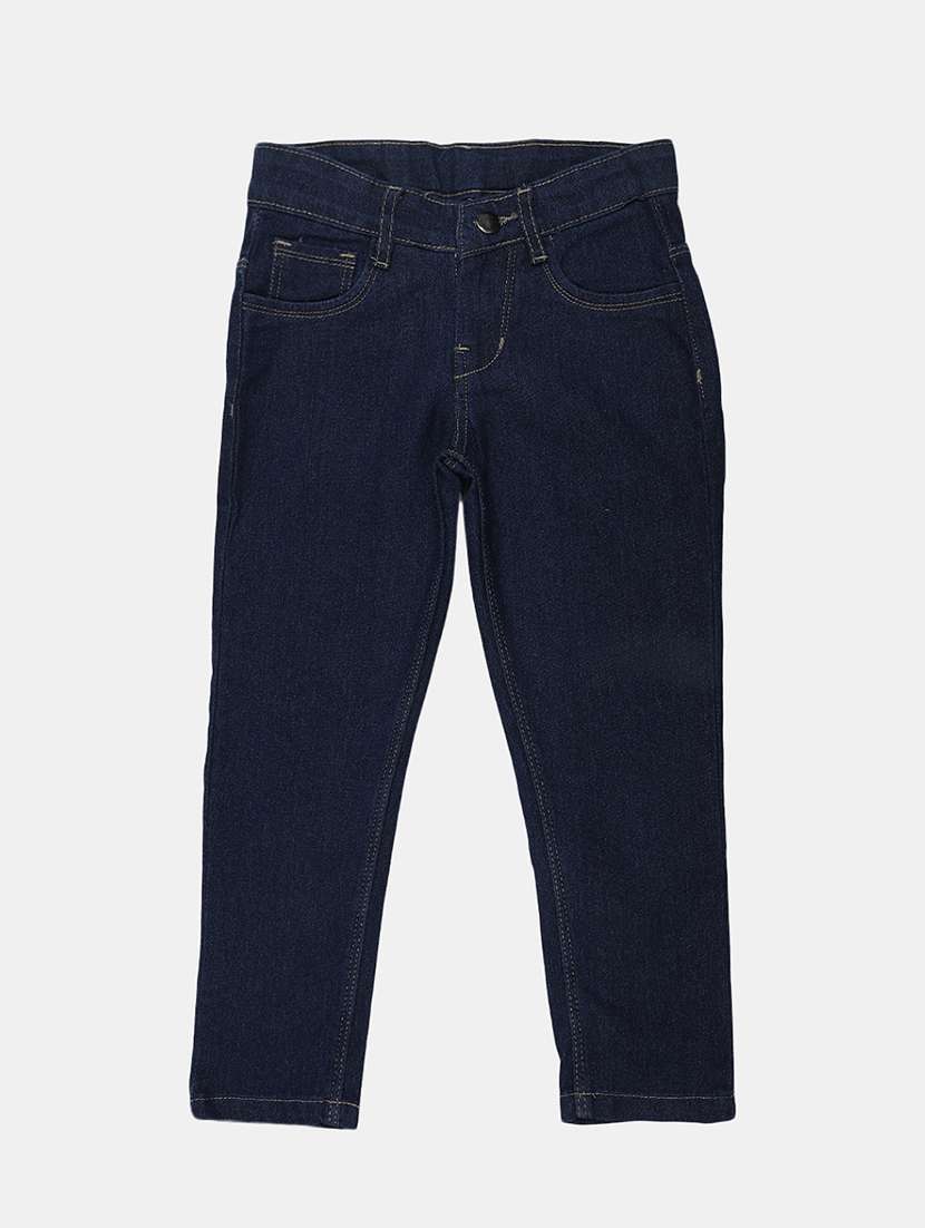 girls solid slim fit jeans