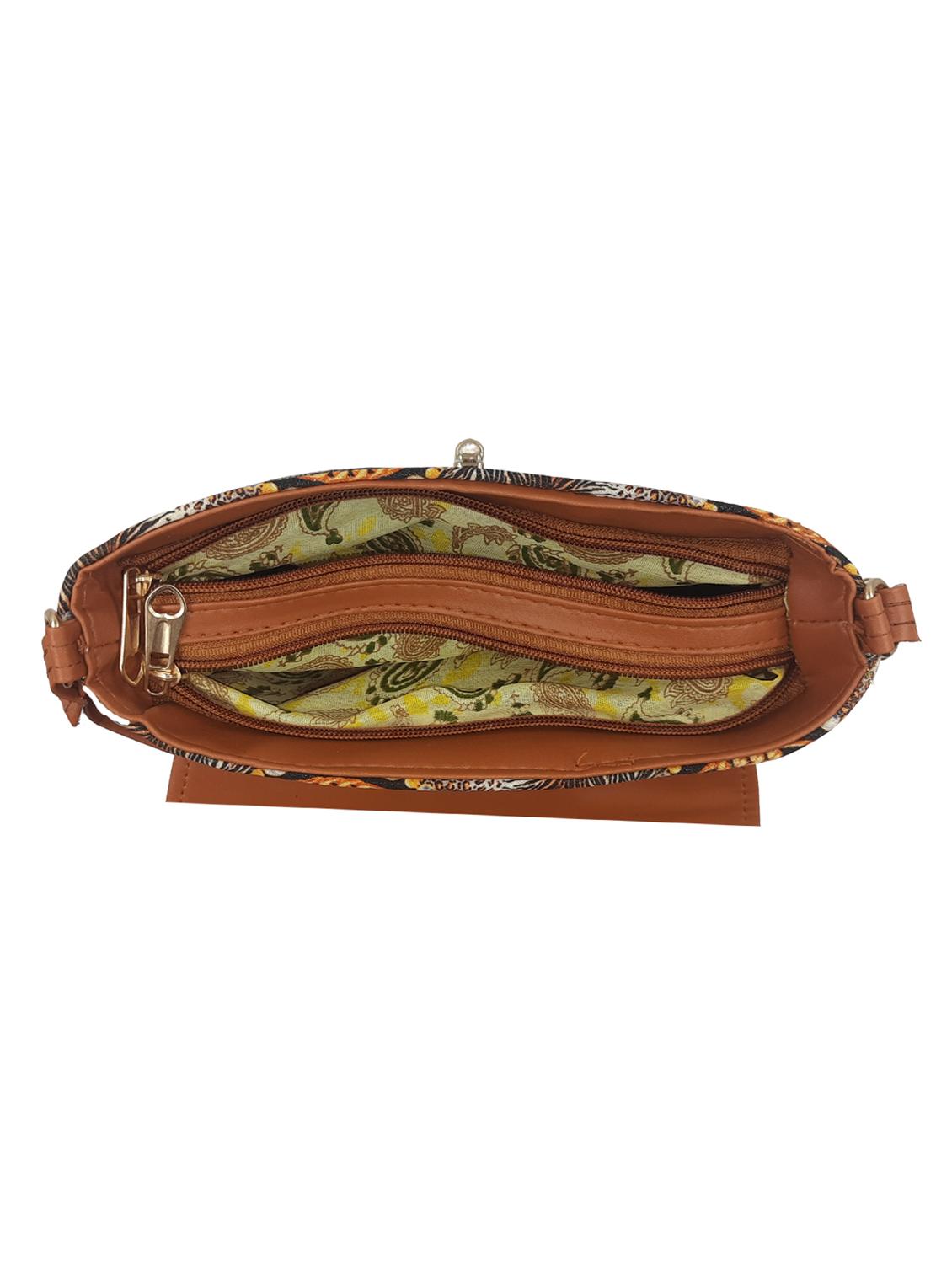 animal printed leatherette sling bag - 19616184 - Standard Image - 2