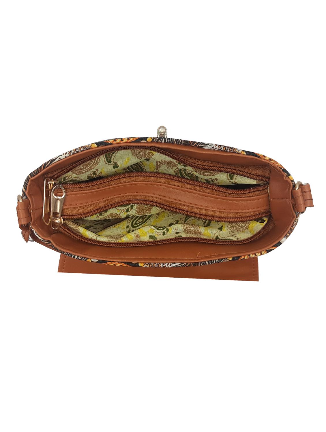 animal printed leatherette sling bag - 19616186 - Standard Image - 2