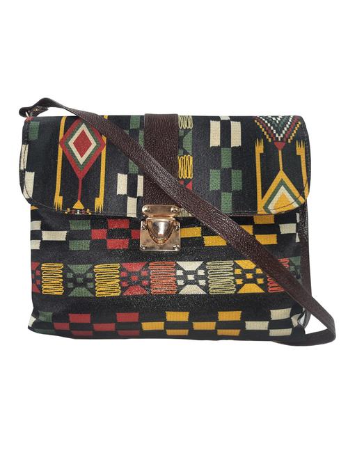 printed leatherette sling bag - 19616187 - Standard Image - 0