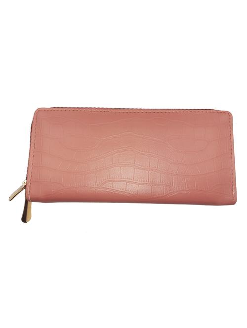 pink leatherette (pu) regular clutch - 19616204 - Standard Image - 0