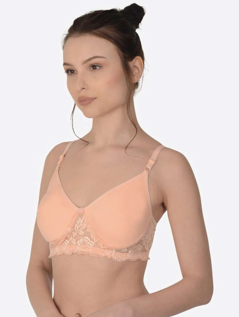orange cotton regular bra - 19616690 - Standard Image - 2