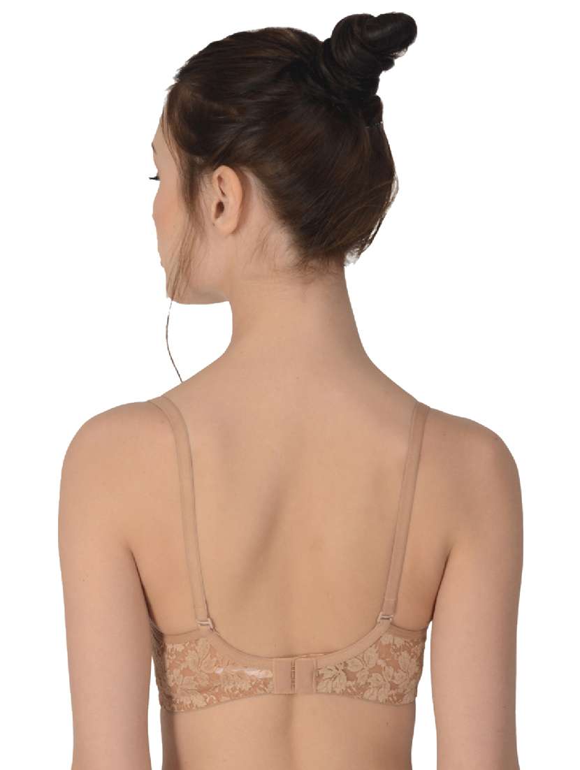 beige cotton regular bra - 19616698 - Standard Image - 2