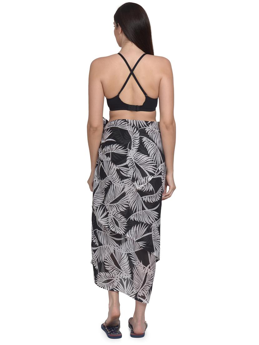 black printed sarongs - 19616758 - Standard Image - 2